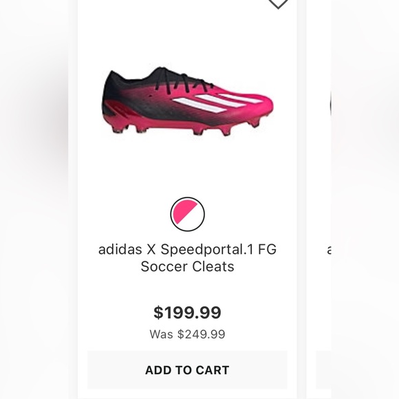 Adidas X Speedportal.1 FG Pink/Black Soccer Cleats Mens Sizes 6.5- 11.5 - Picture 8 of 8
